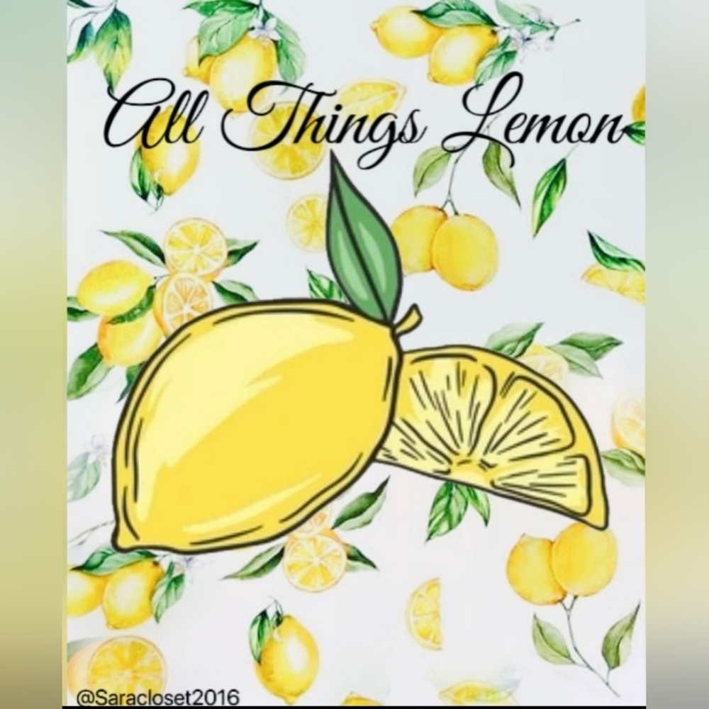 🍋Lemon Print SHEIN VCAY Tie Shoulder Dress - Picture 10 of 10